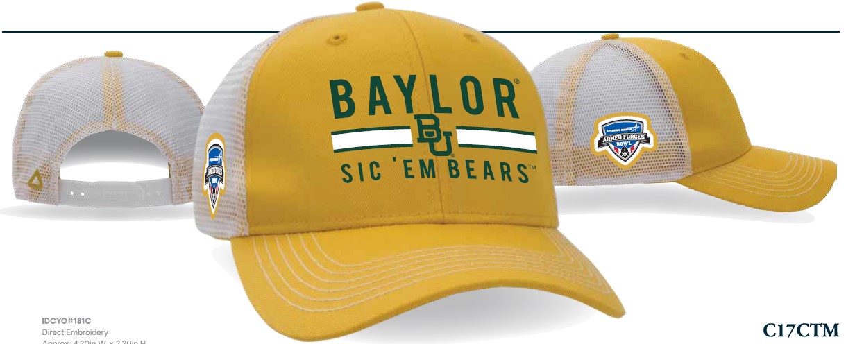 Baylor Yellow/White Banner Armed Forces Bowl